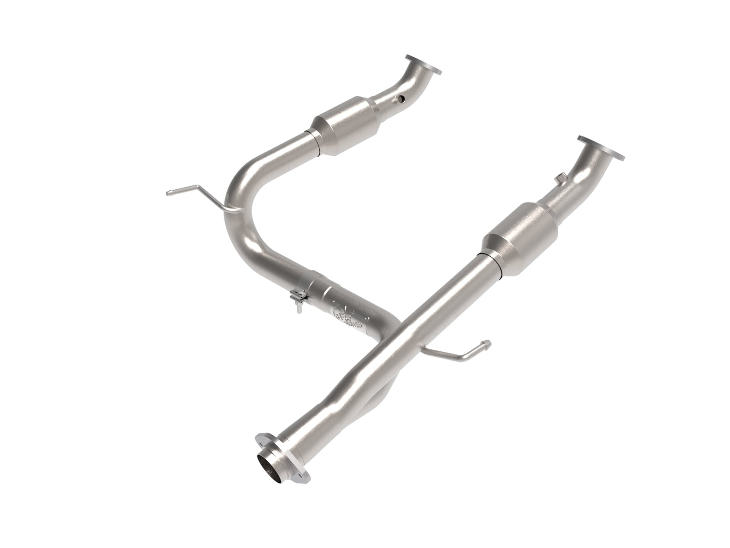 aFe 2-3 IN Twisted Steel Y-Pipe w/Cat | Toyota Tacoma V6 4.0L (05-15) (48-46006-RC)