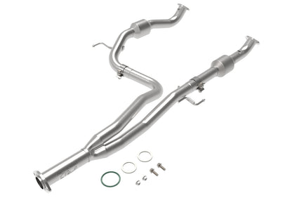 aFe Twisted Steel Y-Pipe w/Cat SS | Toyota Tacoma V6 3.5L 4WD (16-20) (48-46013-RC)