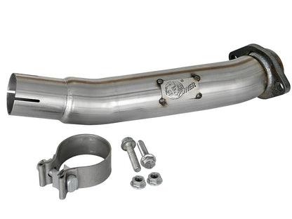 aFe Twisted Steel 2in SS Loop Delete Down-Pipe | Jeep JL/Gladiator (18+) (48-48024)