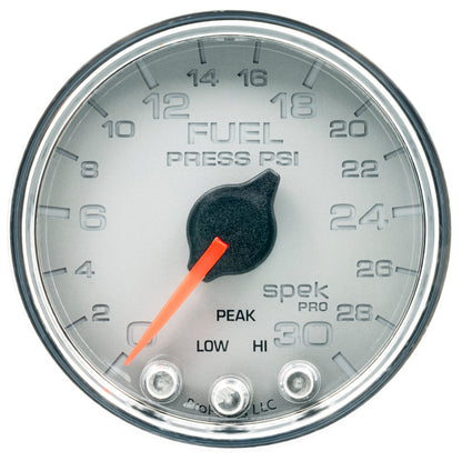 Autometer Spek-Pro 2 & 1/16" Fuel Press Gauge 30PSI