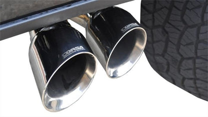 Corsa 4in Tips Single Side Dual Exhaust | Ford F-150 (15-20) 3.5L Eco (14836)