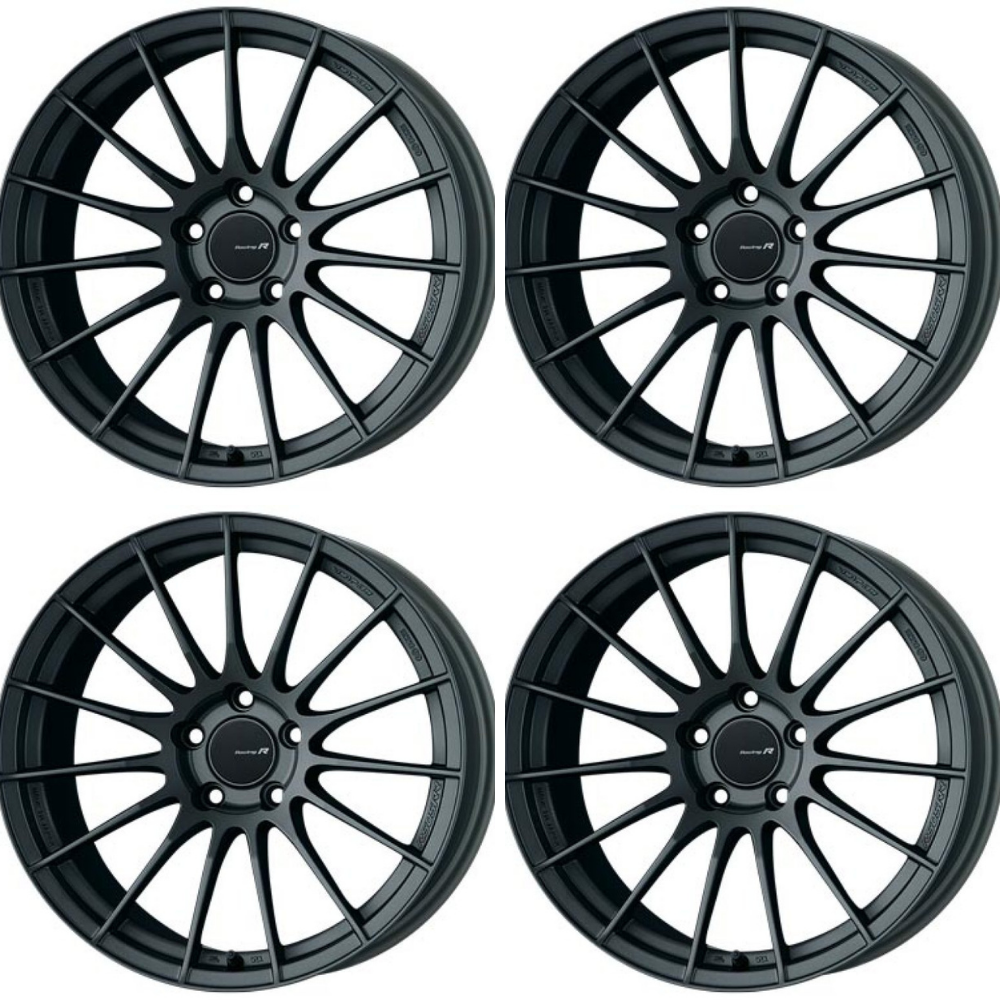 (set of 4) Enkei RS05-RR Matte Gunmetal | 18x9" +25mm | 5x112mm Wheel