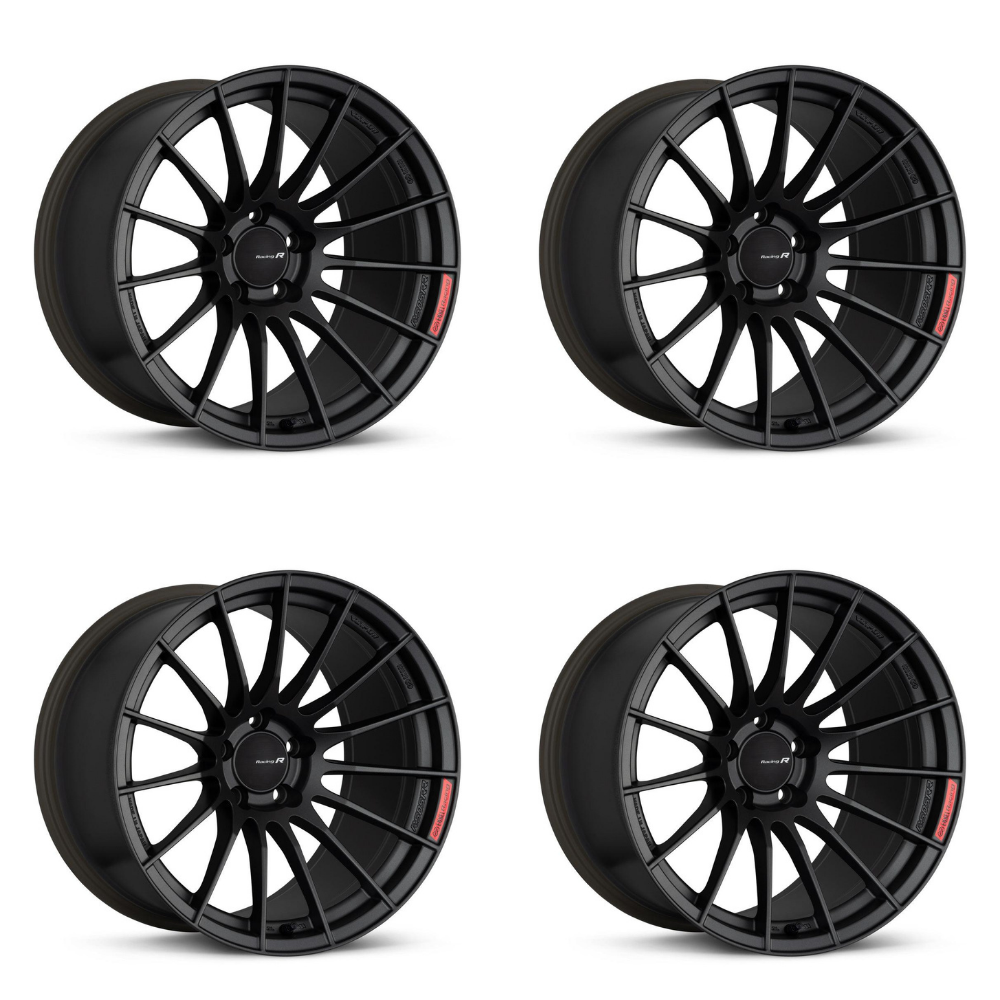 (set of 4) Enkei RS05-RR Matte Gunmetal Grey | 18x9.5" +43mm | 5x108mm Wheel