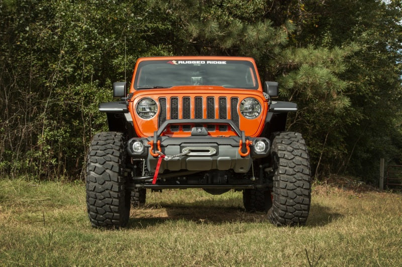 Rugged Ridge 11549.45 Venator Stubby Winch Front Bumper for 18-24 Jeep Wrangler