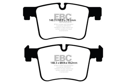 EBC DP52105NDX fits BMW 11-17 X3 F25 2.0T Bluestuff Front Brake Pads