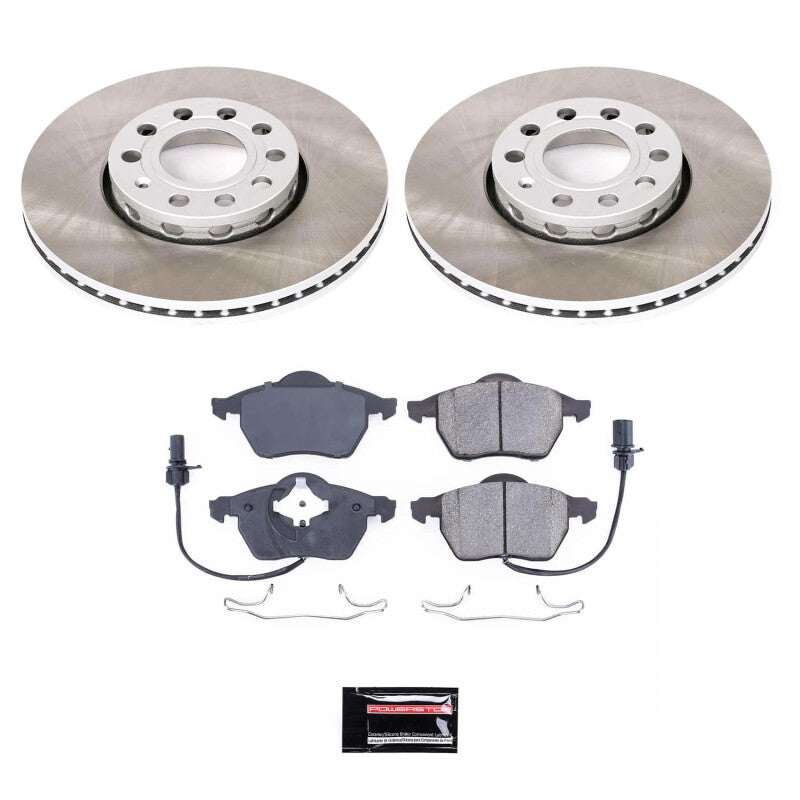 PowerStop 99-05 Volkswagen Passat Front Semi-Coated Rotor Kit (SC528)