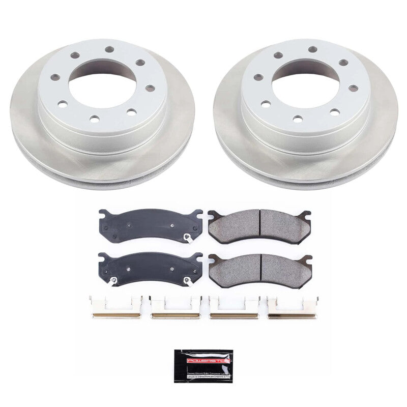 PowerStop 03-09 Hummer H2 Rear Semi-Coated Rotor Kit (SC2036)