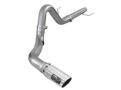 aFe Atlas 4in Aluminized Steel DPF-Back Exh 18-19 Ford F-150 V6-3.0L (td) w/ Polished Tip