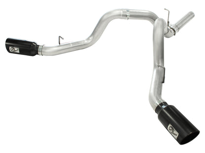 aFe MACHForce XP Dual Split DPF Back Exhaust | GM 11-19 2500/3500 HD V8-6.6L (49-04043-B)