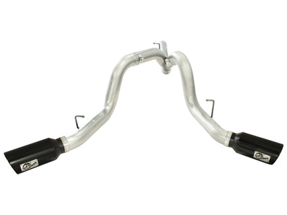 aFe MACHForce XP Dual Split DPF Back Exhaust | GM 11-19 2500/3500 HD V8-6.6L (49-04043-B)