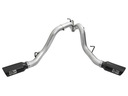 aFe Atlas 4in Dual DPF-Back Exhaust | GM 16-19 Silverado/Sierra 2500/3500 (49-04080-B)