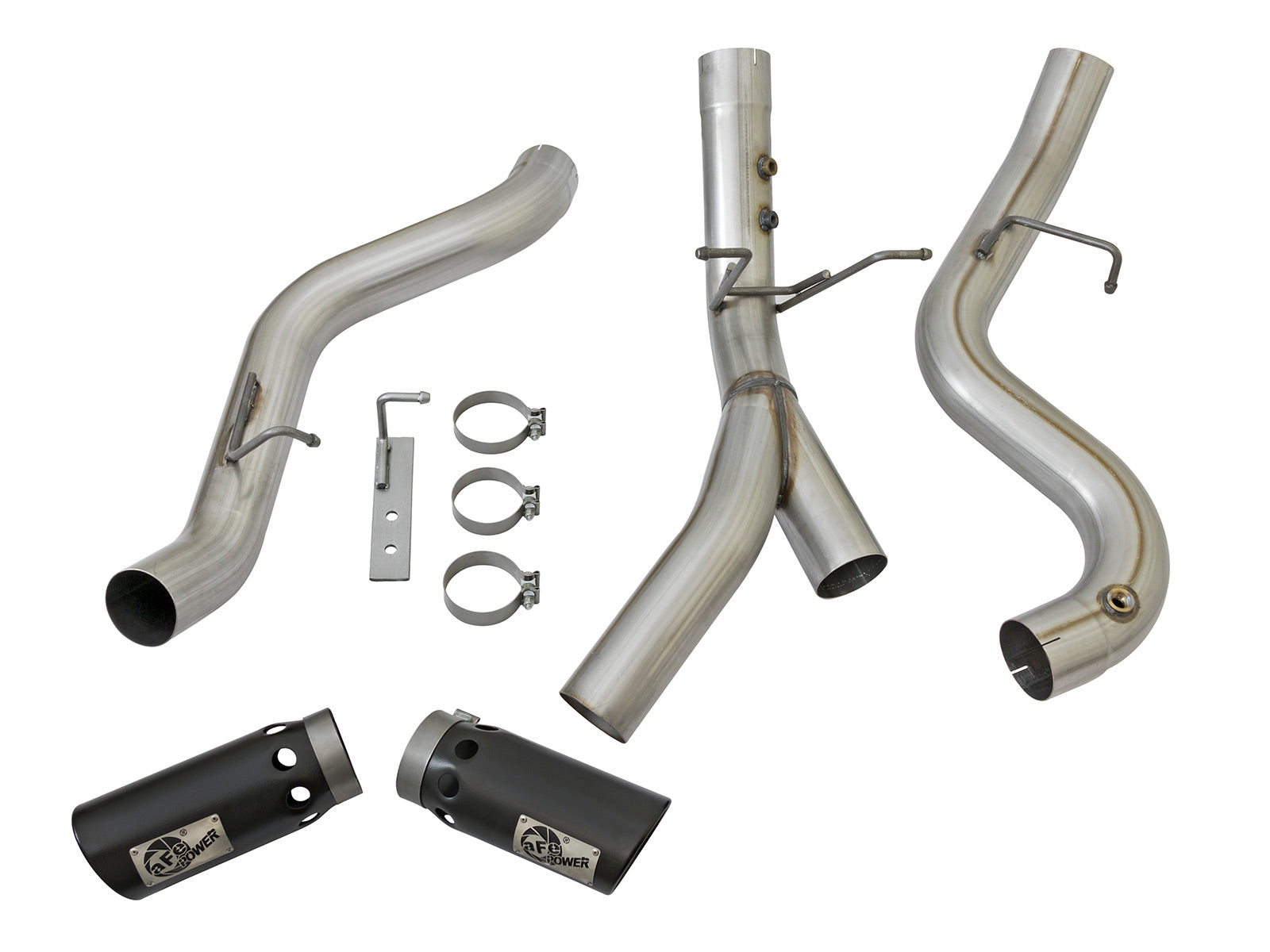 aFe 4in DPF-Back Alum Steel Exhaust | Chevy Silverado/GMC Sierra 15-19 (49-04086-B)