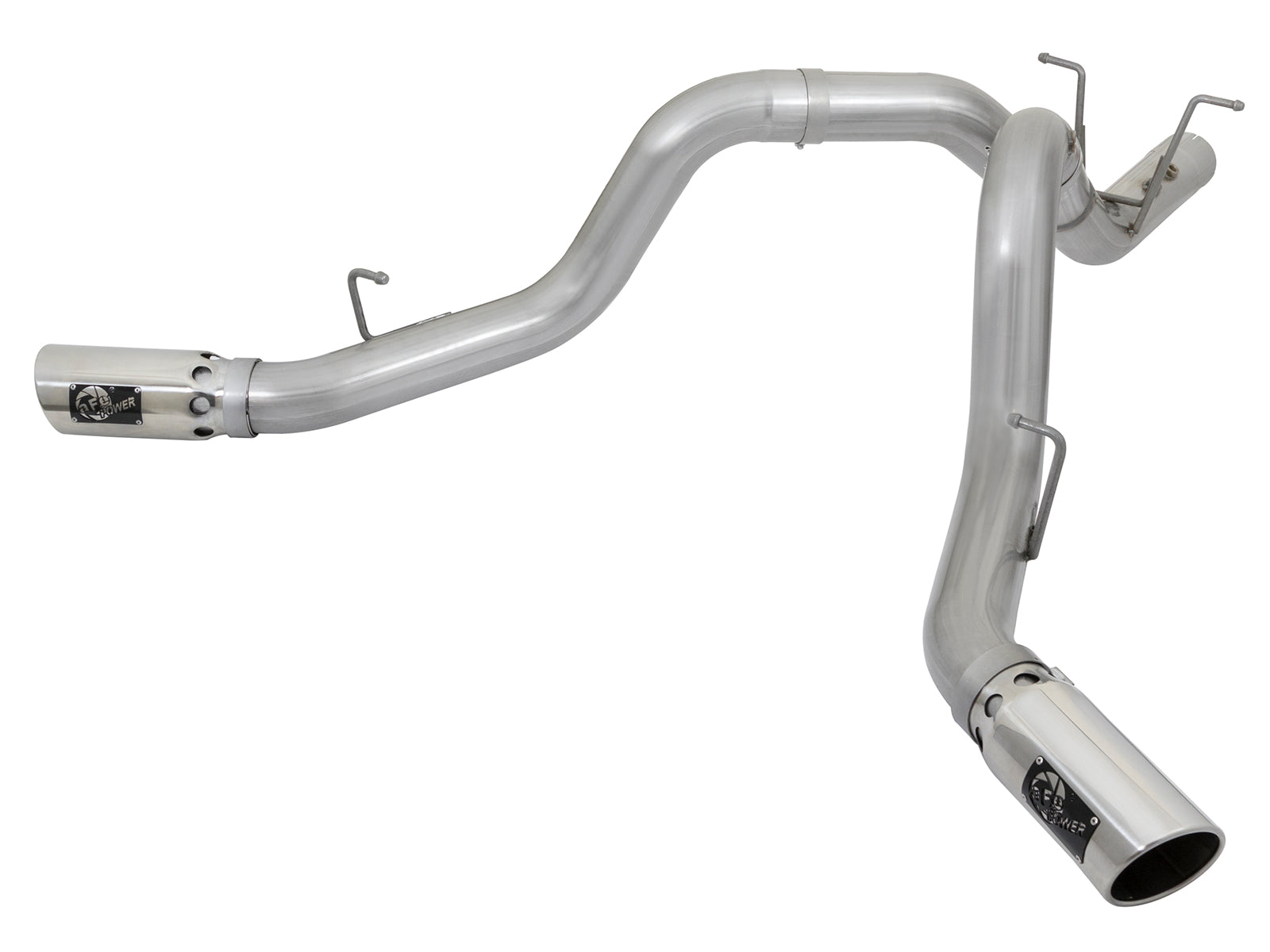 aFe ATLAS 4in DPF-Back Alum Steel Exhaust | GM Duramax 6.6L (49-04086-P)