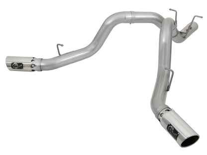 aFe ATLAS 4in DPF-Back Alum Steel Exhaust | GM Duramax 6.6L (49-04086-P)