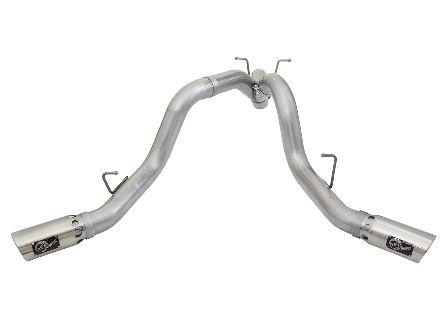 aFe ATLAS 4in DPF-Back Alum Steel Exhaust | GM Duramax 6.6L (49-04086-P)