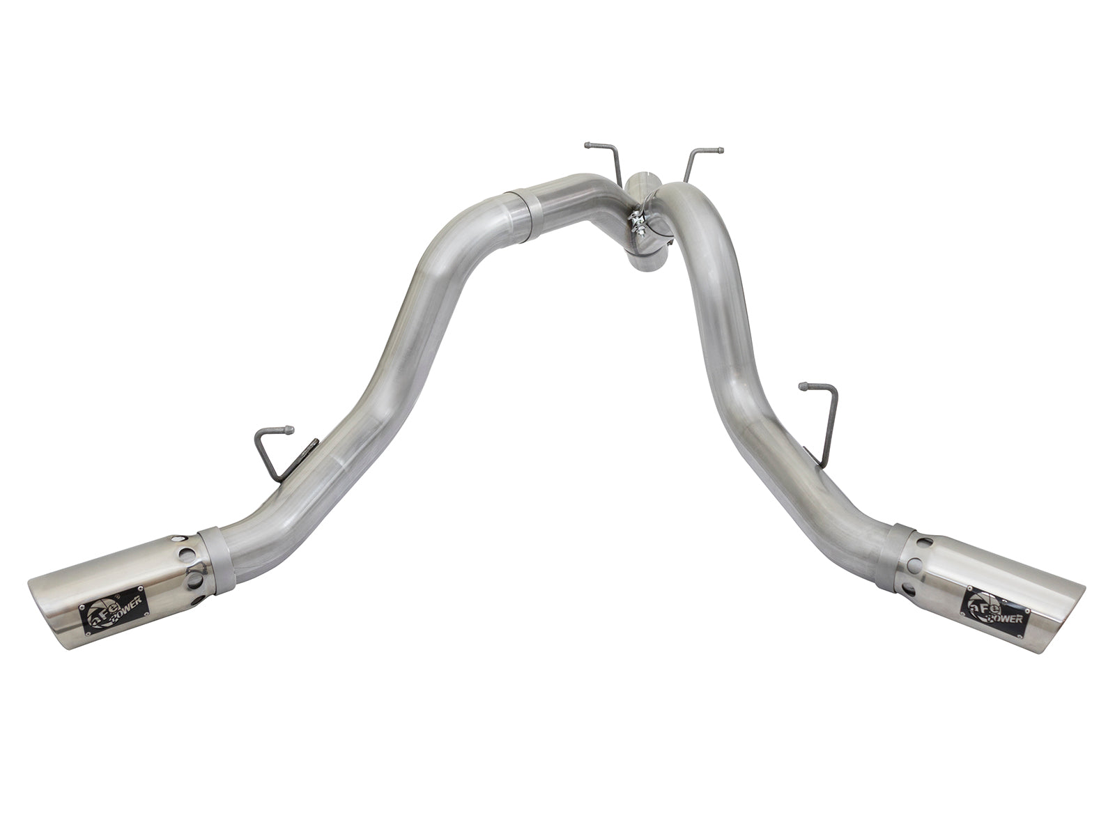 aFe ATLAS 4in DPF-Back Alum Steel Exhaust | GM Duramax 6.6L (49-04086-P)