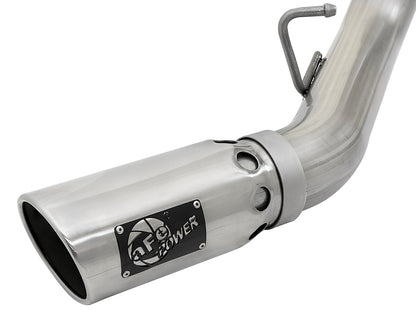 aFe ATLAS 4in DPF-Back Alum Steel Exhaust | GM Duramax 6.6L (49-04086-P)