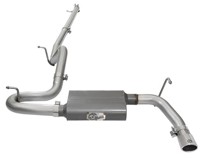 aFe 2.5in Aluminized Steel Cat-Back Exhaust | Jeep Wrangler V6 3.6/3.8L (07-17) (49-08044-1P)