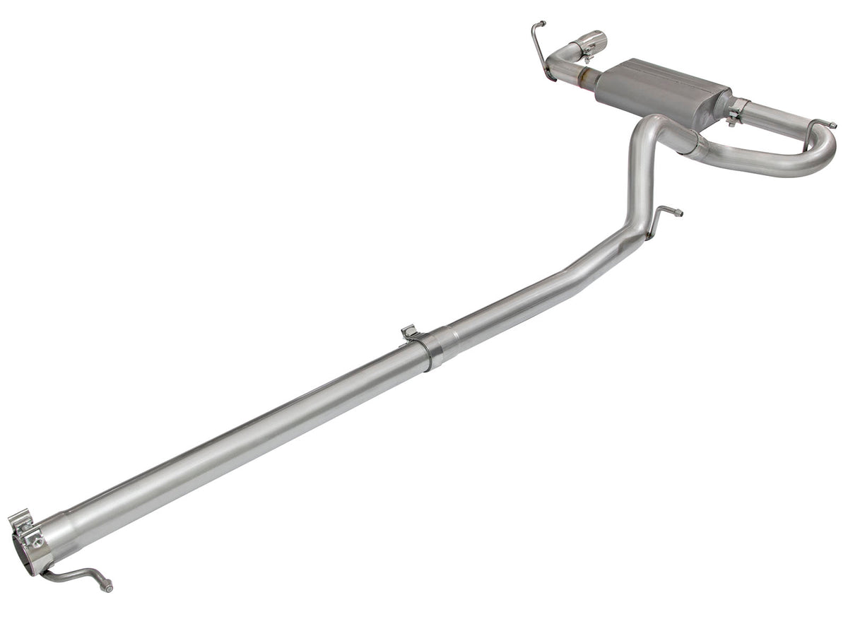 aFe 2.5in Aluminized Steel Cat-Back Exhaust | Jeep Wrangler V6 3.6/3.8L (07-17) (49-08044-1P)