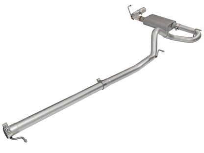 aFe 2.5in Aluminized Steel Cat-Back Exhaust | Jeep Wrangler V6 3.6/3.8L (07-17) (49-08044-1P)
