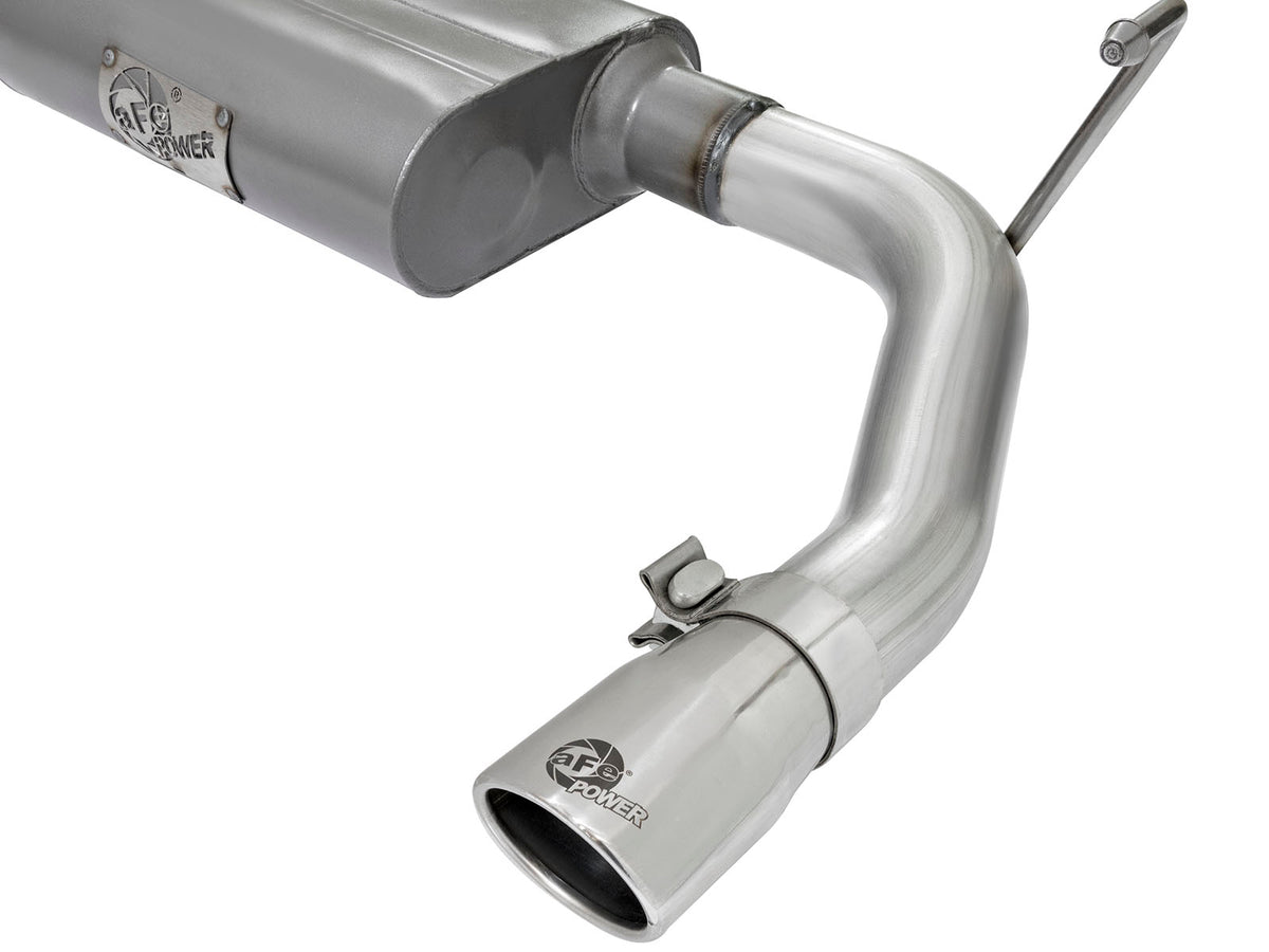 aFe 2.5in Aluminized Steel Cat-Back Exhaust | Jeep Wrangler V6 3.6/3.8L (07-17) (49-08044-1P)