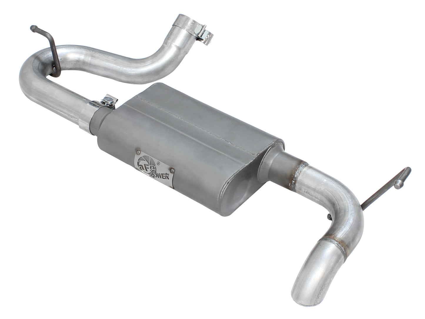 aFe 2.5in Aluminized Steel Axle-Back Hi-Tuck Exhaust | Jeep Wrangler F&R (07-17) (49-08046)