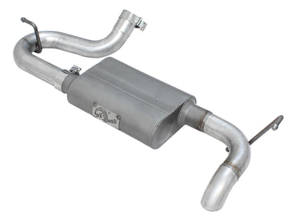 aFe 2.5in Aluminized Steel Axle-Back Hi-Tuck Exhaust | Jeep Wrangler F&R (07-17) (49-08046)