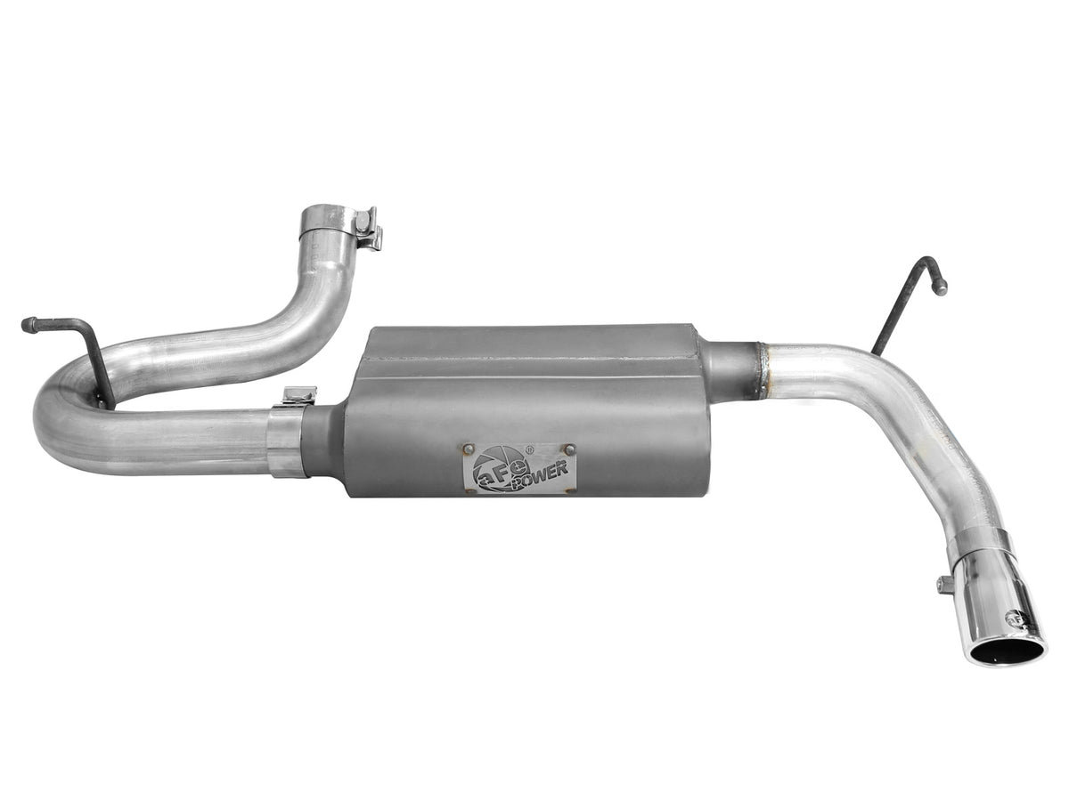 aFe 2.5in Aluminized Steel Axle-Back Exhaust Jeep JK V6-3.6/3.8L (07-18) (49-08047-P)