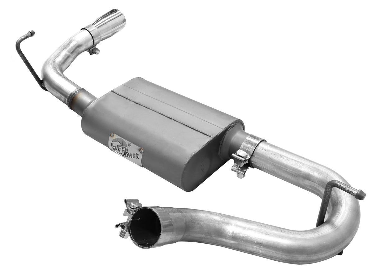 aFe 2.5in Aluminized Steel Axle-Back Exhaust Jeep JK V6-3.6/3.8L (07-18) (49-08047-P)