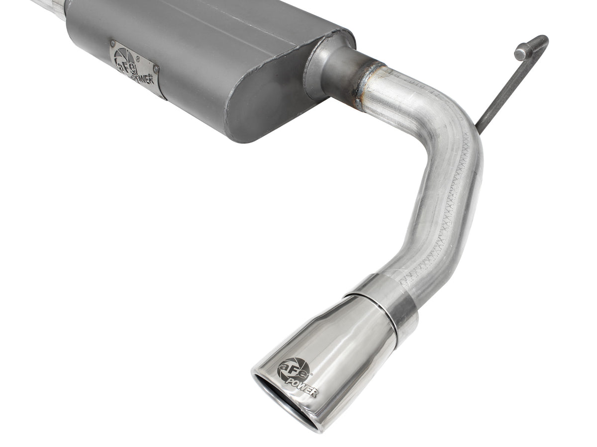 aFe 2.5in Aluminized Steel Axle-Back Exhaust Jeep JK V6-3.6/3.8L (07-18) (49-08047-P)