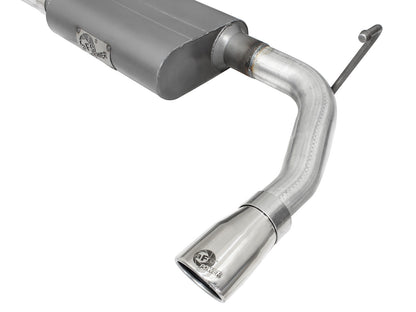 aFe 2.5in Aluminized Steel Axle-Back Exhaust Jeep JK V6-3.6/3.8L (07-18) (49-08047-P)