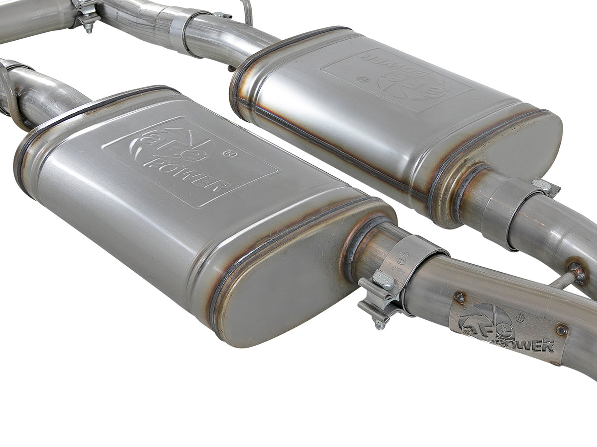 aFe 2-1/2in SS Cat-Back Exhaust | Dodge Challenger V6 (15-21) (49-32067-B)