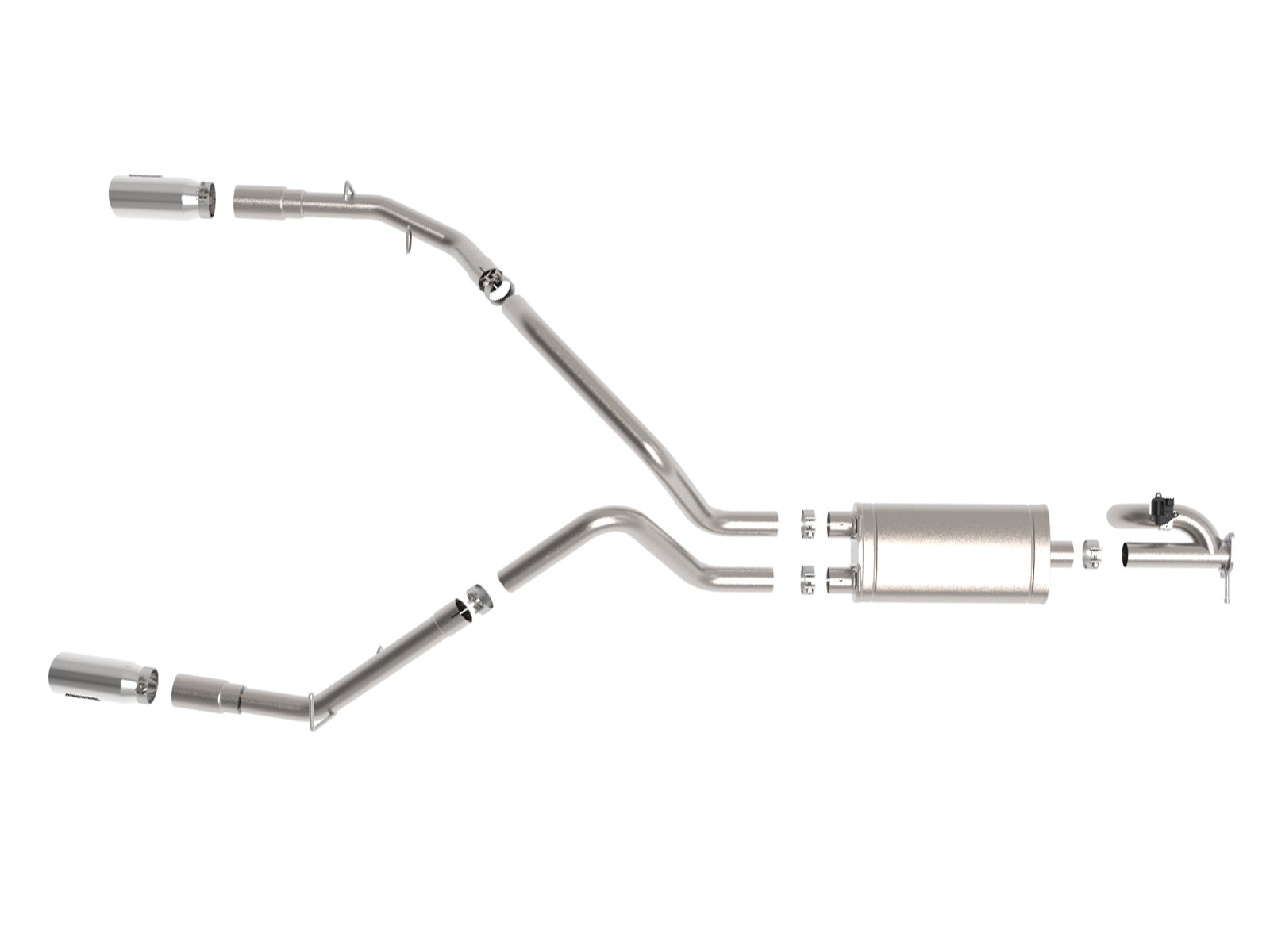 aFe Gemini XV 3in SS Cat-Back Exhaust w/ Cut-Out Polished Tips | Ram 1500 (19-21) (49-32081-P)