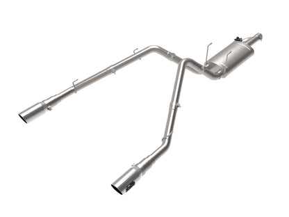 aFe Gemini XV 3in SS D&S Cat-Back Exhaust w/ Cut-Out Polished Tips | Ram 1500 (11-18) (49-32083-P)