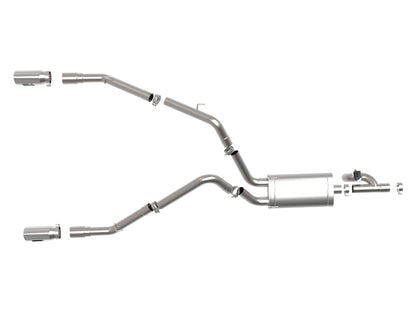 aFe Gemini XV 3in SS D&S Cat-Back Exhaust w/ Cut-Out Polished Tips | Ram 1500 (11-18) (49-32083-P)