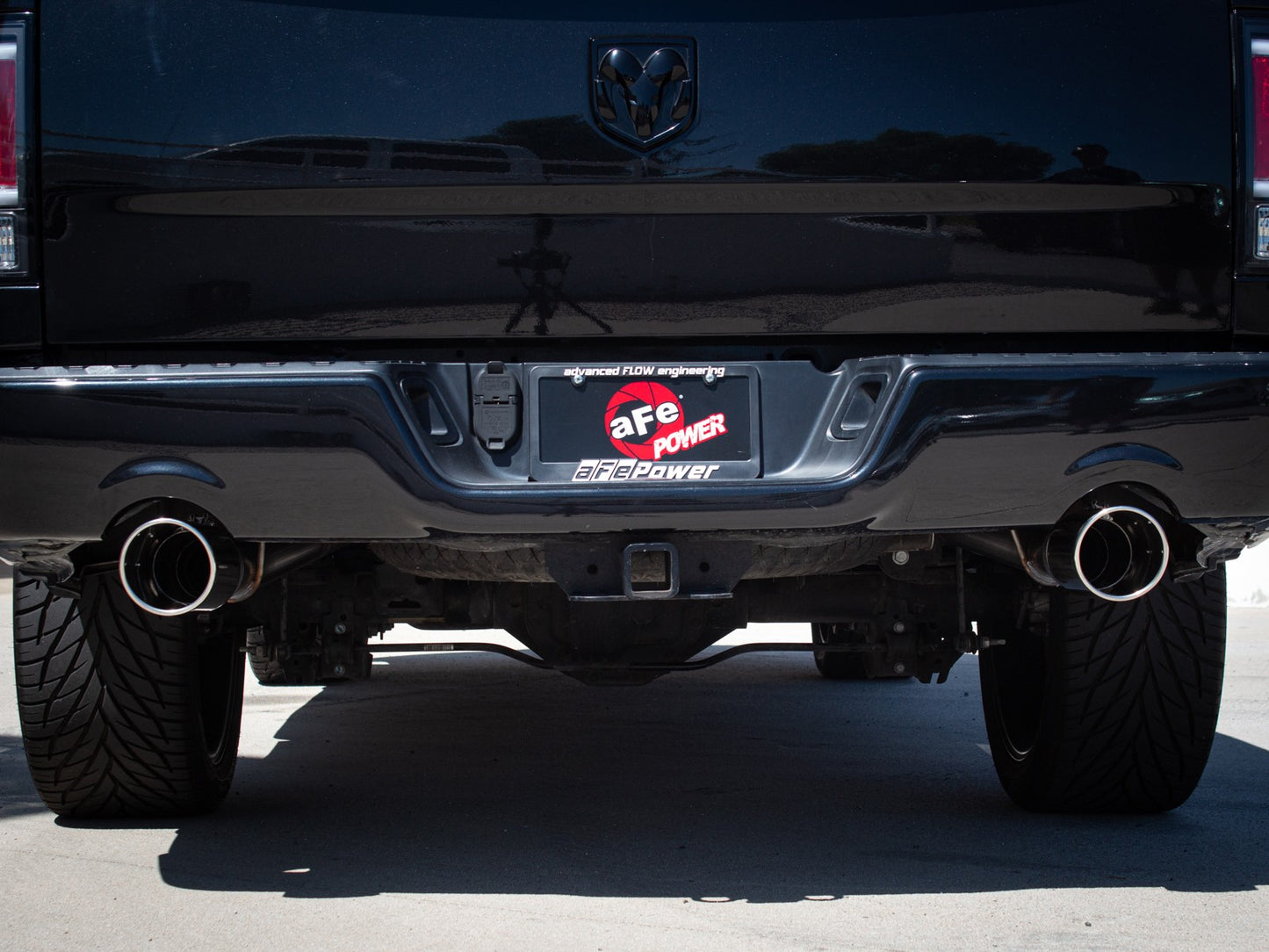 aFe Gemini XV 3in SS D&S Cat-Back Exhaust w/ Cut-Out Polished Tips | Ram 1500 (11-18) (49-32083-P)