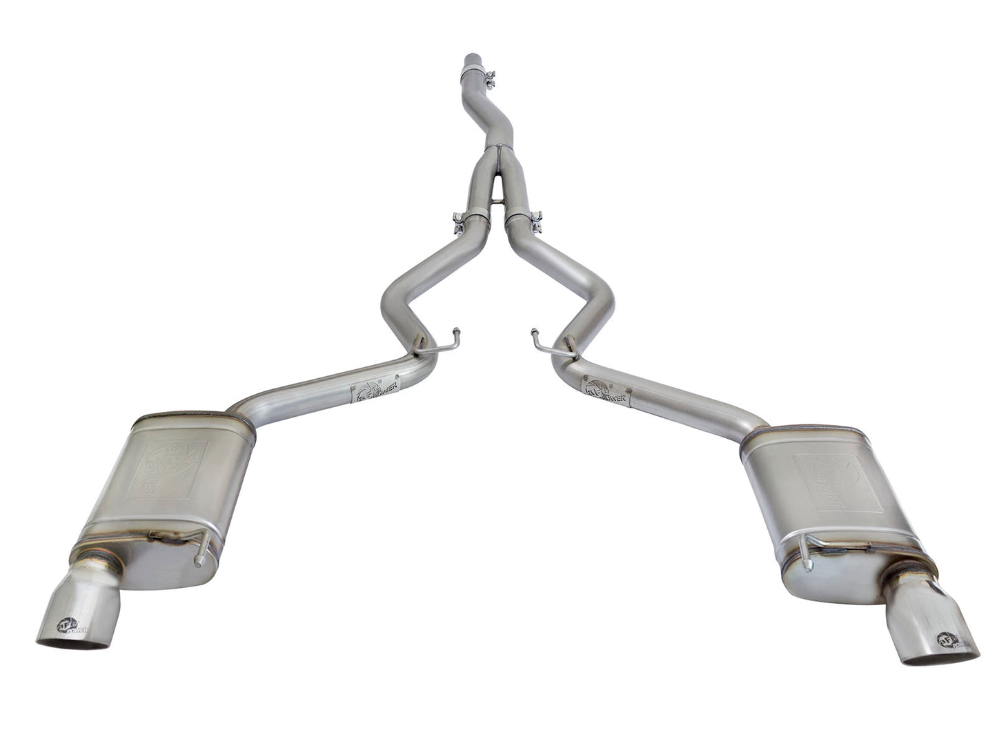 aFe MACH Force-Xp 3-2.5in SS Cat-Back Exhaust | Ford Mustang EcoBoost (15-23) (49-33084-P)