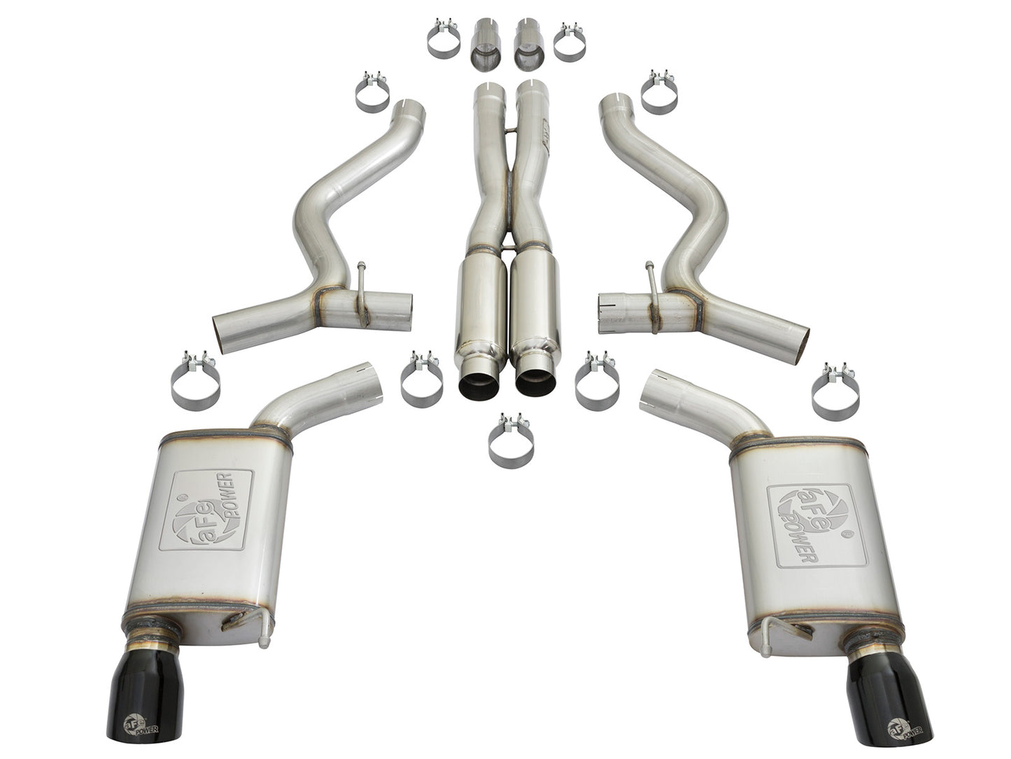 aFe MACH Force-Xp 3in SS Loud Tone Cat-Back | Ford Mustang V6/5.0L (15-17) (49-33087-B)
