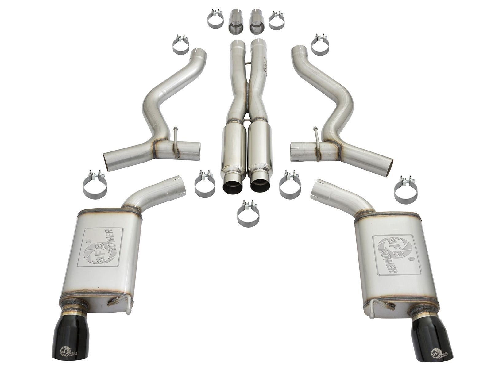 aFe MACH Force-Xp 3in SS Loud Tone Cat-Back | Ford Mustang V6/5.0L (15-17) (49-33087-B)