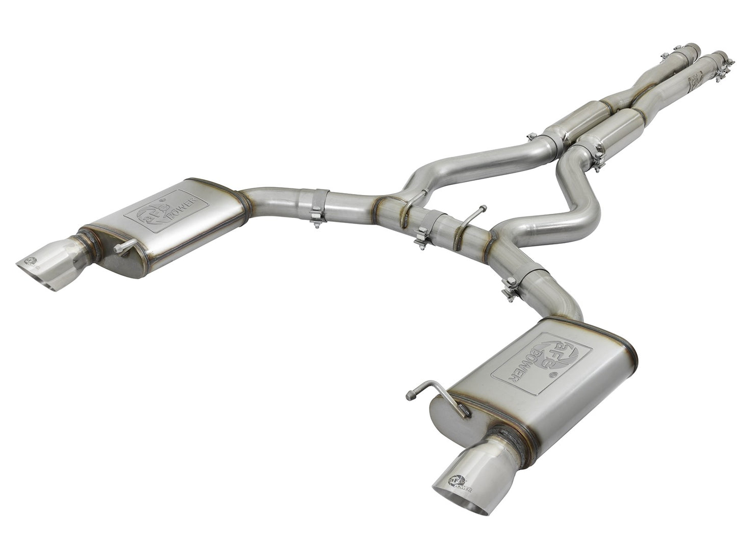 aFe MACH Force-Xp 3in SS Sport Tone Cat-Back | Ford Mustang V6/V8 (15-17) (49-33087-P)
