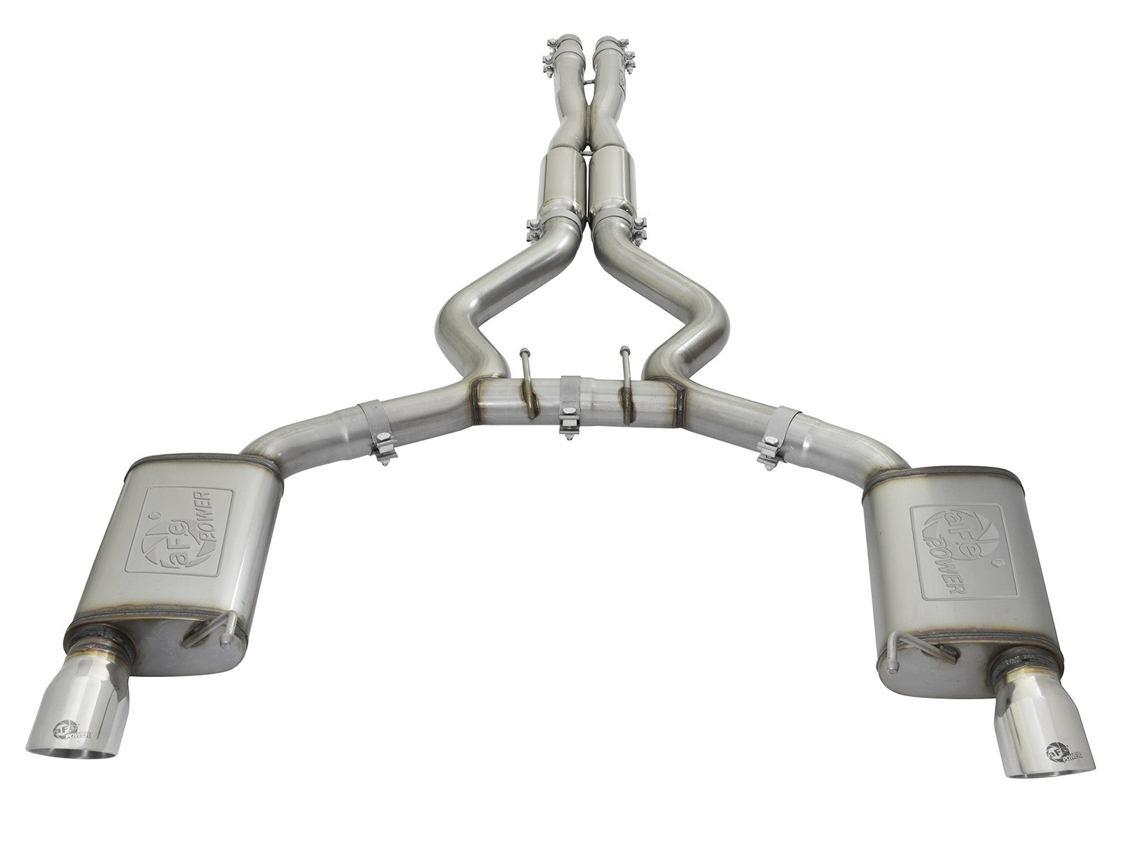 aFe MACH Force-Xp 3in SS Sport Tone Cat-Back | Ford Mustang V6/V8 (15-17) (49-33087-P)