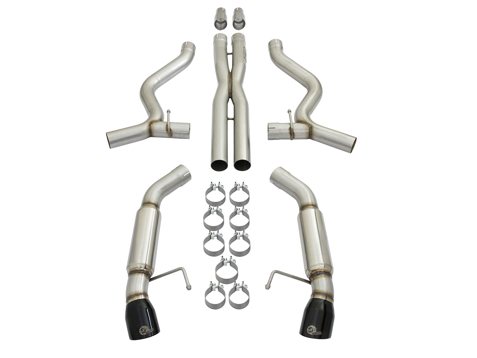 aFe 3in SS Sport Tone Cat-Back Exhaust | Ford Mustang V6/V8 (15-17) (49-33088-B)