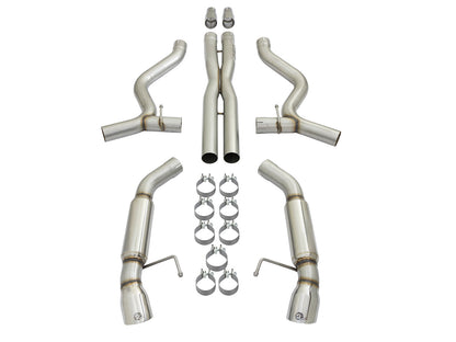 aFe MACH Force-Xp 3in SS Cat-Back Exhaust | Ford Mustang V6/V8 (15-17) (49-33088-P)