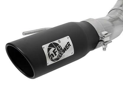 aFe 3in to 3-1/2in SS Rebel D&S Cat-Back Exhaust | F-150 Raptor (17-18) (49-33094-B)