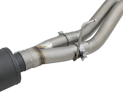 aFe 3in to 3-1/2in SS Rebel D&S Cat-Back Exhaust | F-150 Raptor (17-18) (49-33094-B)