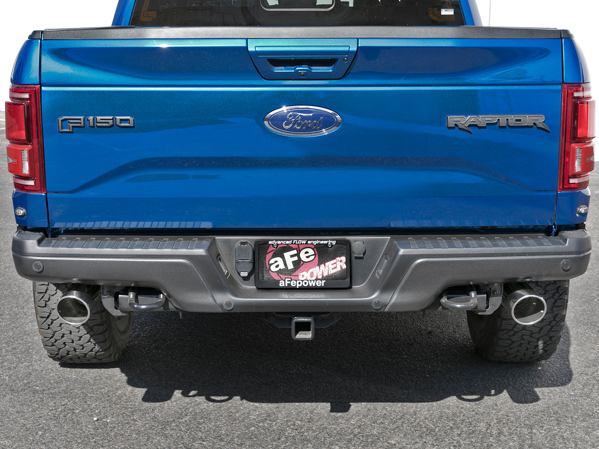 aFe MACHForce-XP 3in to 3-1/2in SS Cat-Back Exhaust | F-150 Raptor (17-18) (49-33094-P)
