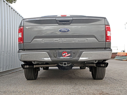 aFe Gemini XV 3in SS Cat-Back w/ Cut-Out | Ford F-150 V6 2.7/3.5L (20-21) (49-33123-B)