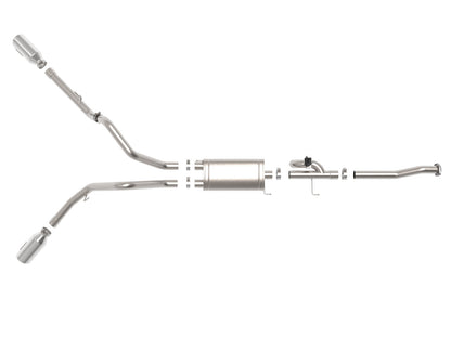 aFe Gemini XV 3in SS Cat-Back Exhaust | Ford F-150 V6 2.7/3.5L (20-21) (49-33123-P)