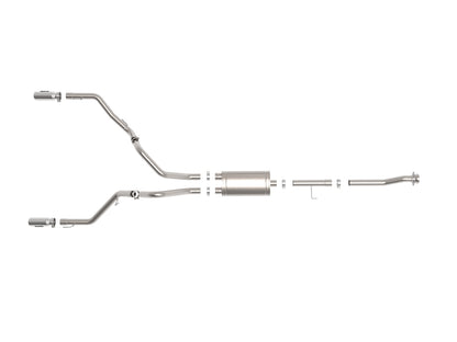aFe Vulcan Series 3in 304 SS D&S Cat-Back Exhaust | Ford F-150 (21) (49-33127-P)
