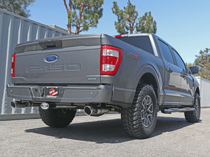 aFe Vulcan Series 3in 304 SS D&S Cat-Back Exhaust | Ford F-150 (21) (49-33127-P)